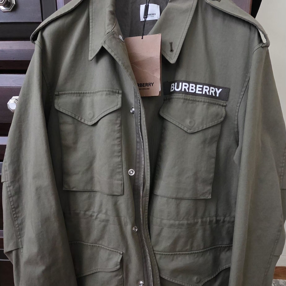 Burberry Men's Khaki Field Jacket
